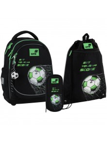 Рюкзак в комплекті 3 в 1 Football KITE K26-724S-3+601M-39+662-3