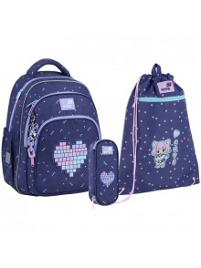 Рюкзак в комплекті 3 в 1 Type Love KITE K26-763M-2+601M-7+599-7