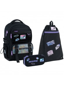 Рюкзак в комплекті 3 в 1 Monster High KITE MH26-1022M+601M-1+662