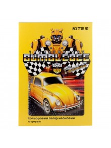Бумага цветная неоновая Transformers KITE TF19-252