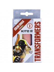 Мел цветной Jumbo, 3 цвета KITE Transformers TF21-077