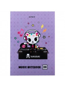 Зошит для нот А4, 20 аркушів KITE Tokidoki TK24-404