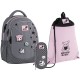 Рюкзак в комплекті 3 в 1 Meow KITE K26-700M-3+601M-47+599-13